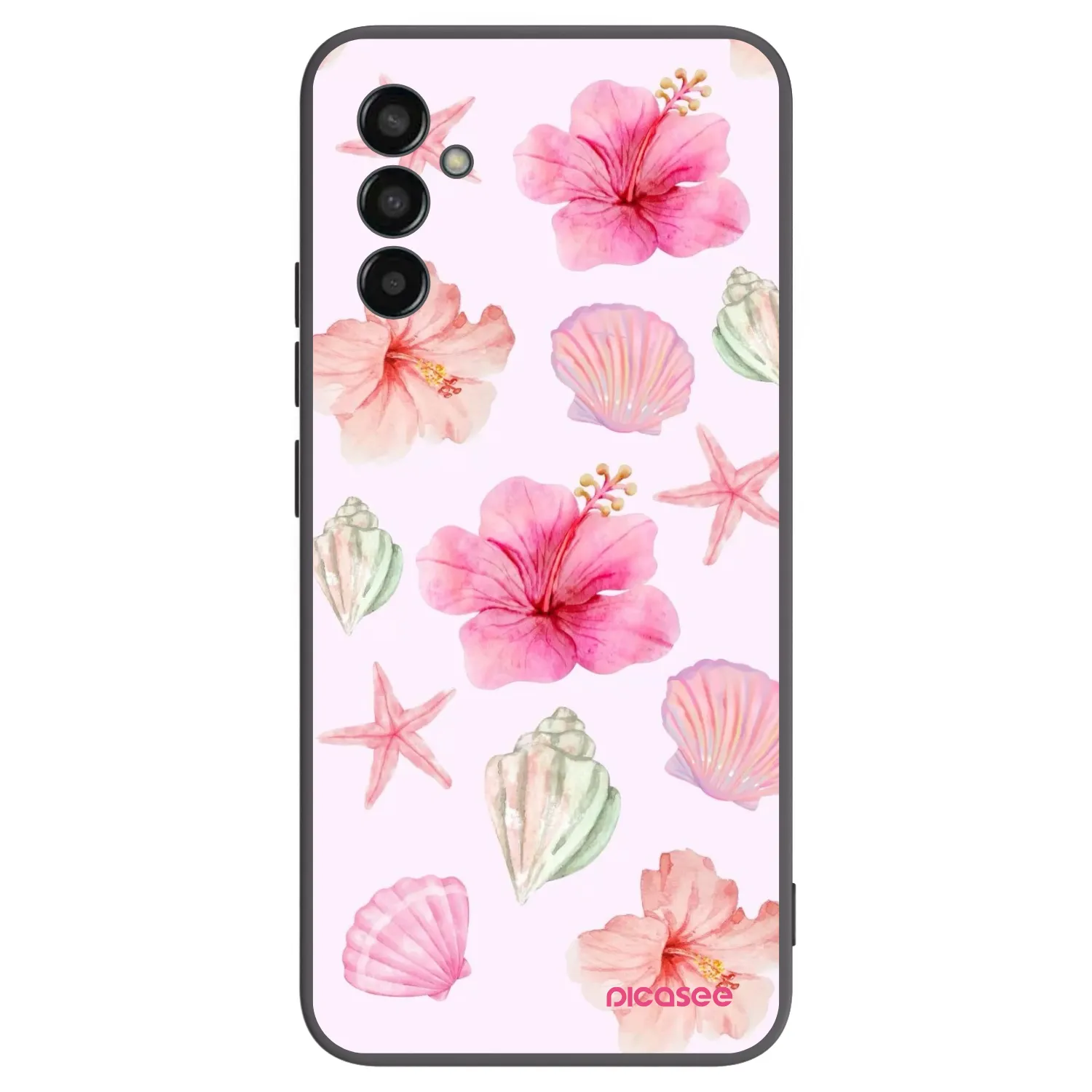 Picasee fekete szilikon tok az alábbi mobiltelefonokra Samsung Galaxy M13 M135F - Blush Lagoon