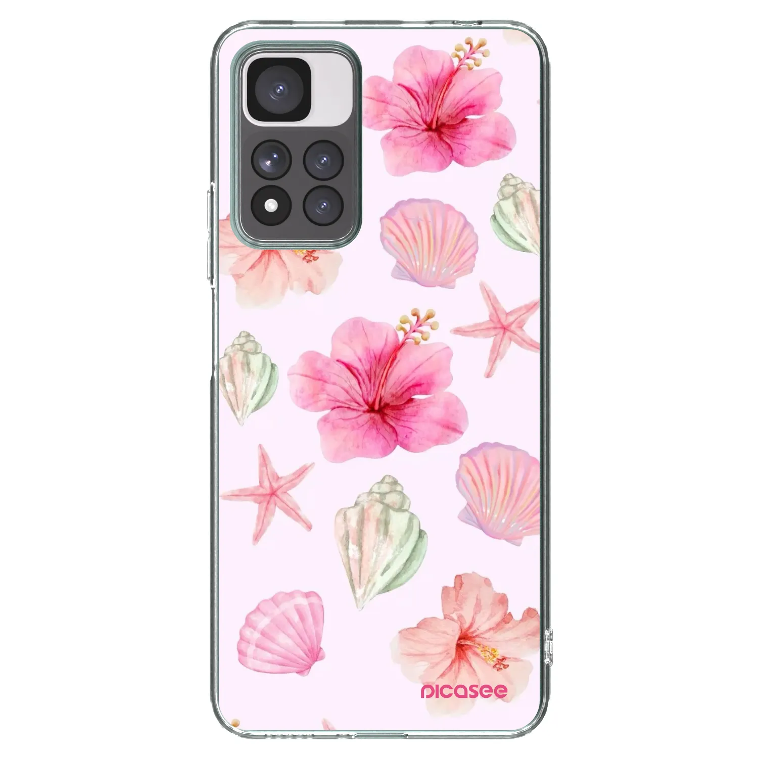 Picasee átlátszó szilikon tok az alábbi mobiltelefonokra Xiaomi Redmi Note 11 Pro+ 5G - Blush Lagoon