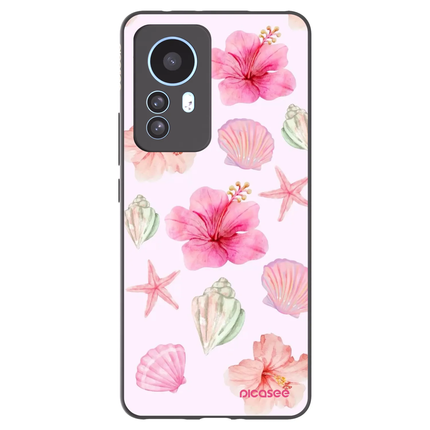 Picasee fekete szilikon tok az alábbi mobiltelefonokra Xiaomi 12T Pro - Blush Lagoon