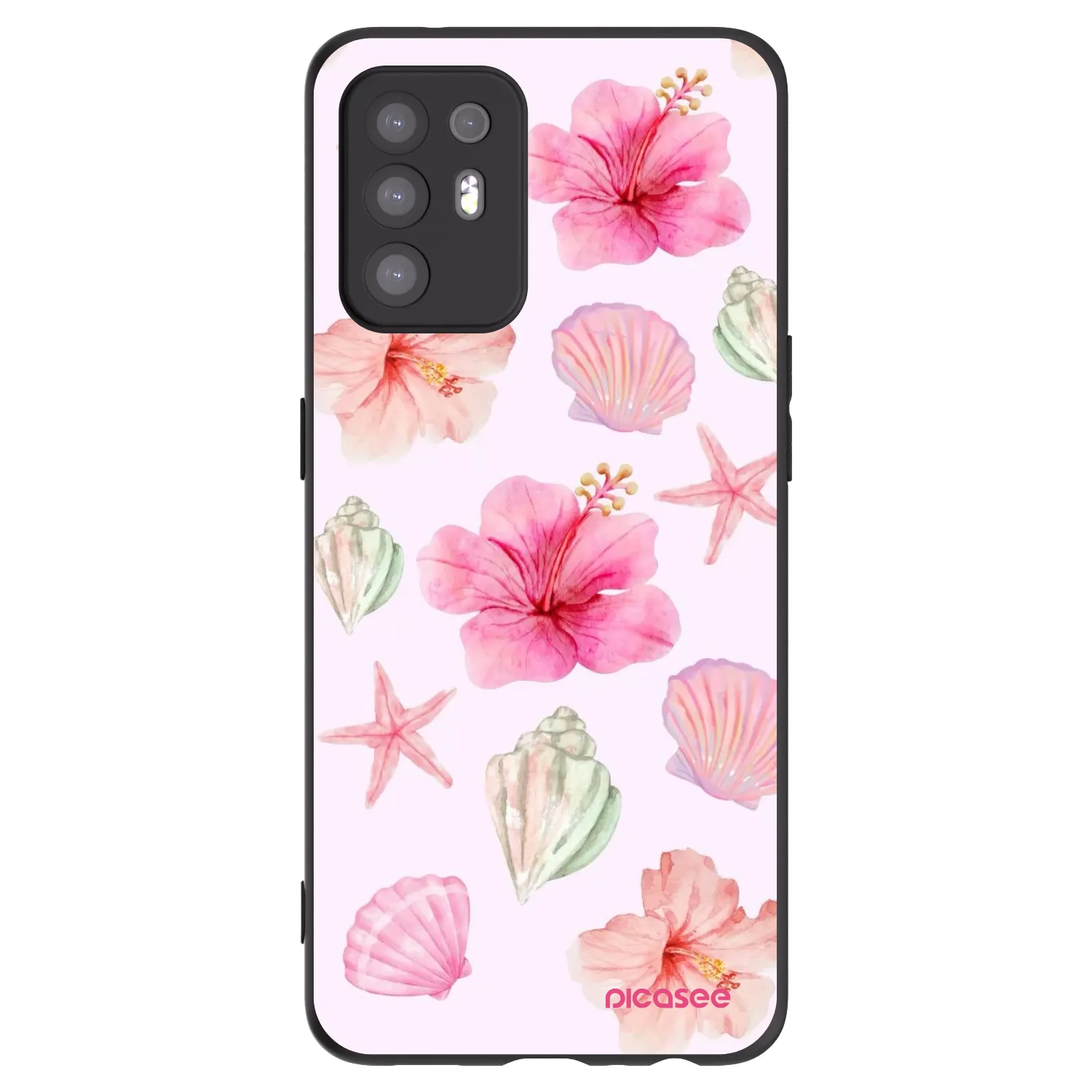 Picasee fekete szilikon tok az alábbi mobiltelefonokra OPPO A94 5G - Blush Lagoon
