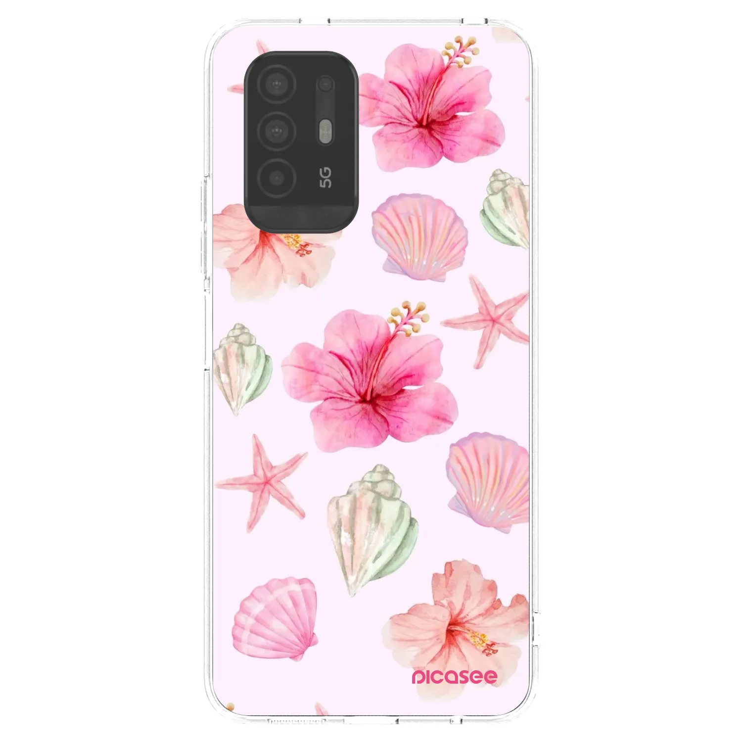 Picasee átlátszó szilikon tok az alábbi mobiltelefonokra OPPO A94 5G - Blush Lagoon