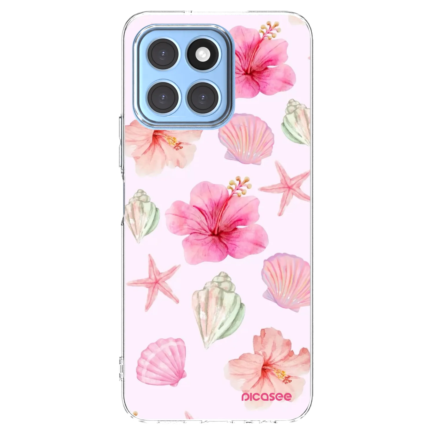 Picasee átlátszó szilikon tok az alábbi mobiltelefonokra Honor X8 5G - Blush Lagoon