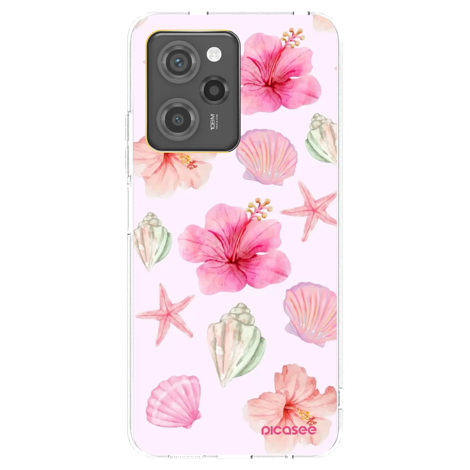 Picasee fekete szilikon tok az alábbi mobiltelefonokra Xiaomi Poco X5 Pro - Blush Lagoon