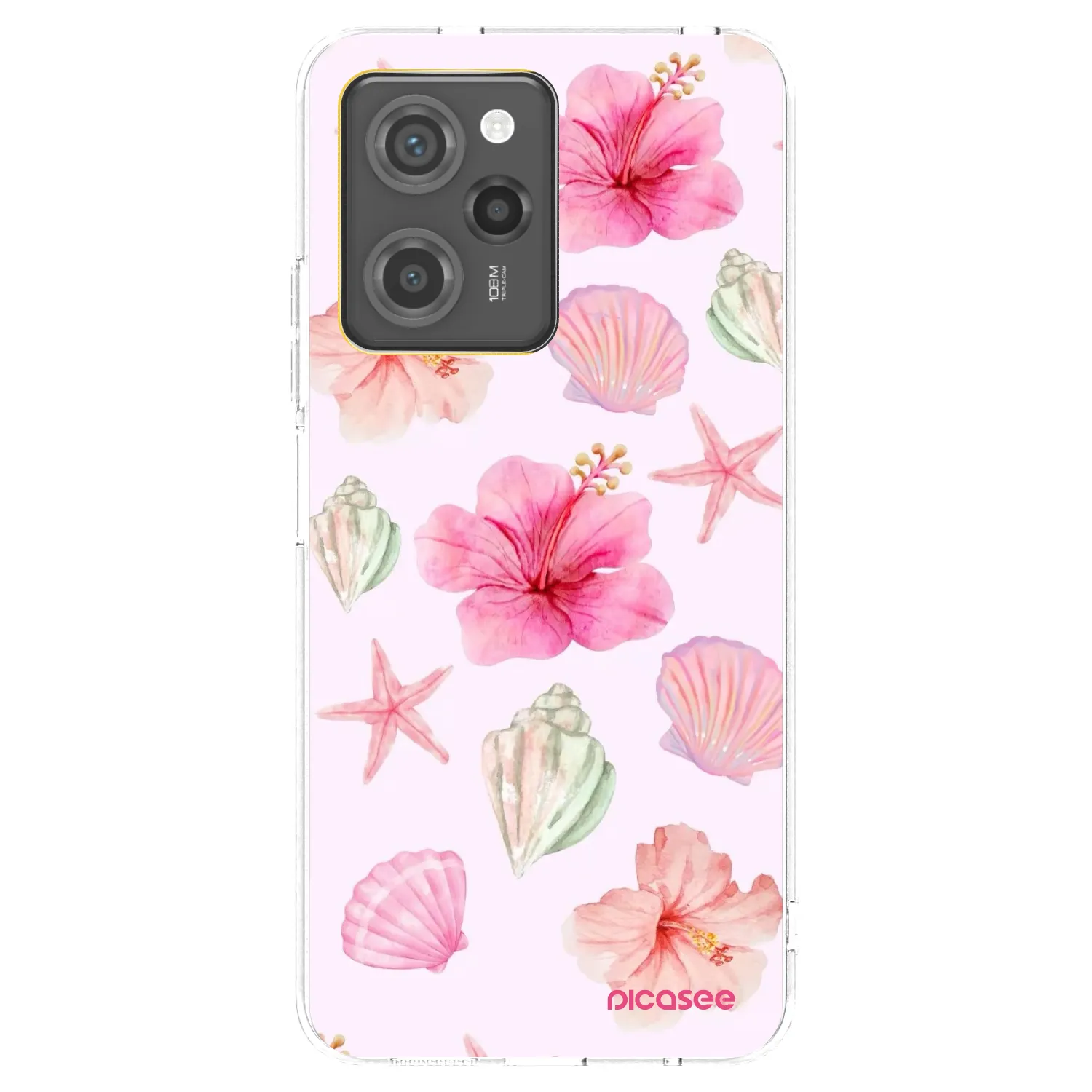 Picasee átlátszó szilikon tok az alábbi mobiltelefonokra Xiaomi Poco X5 Pro - Blush Lagoon