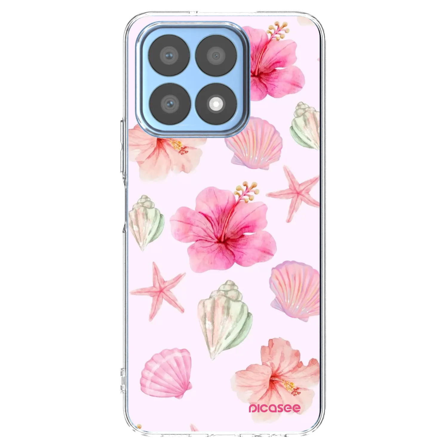 Picasee átlátszó szilikon tok az alábbi mobiltelefonokra Honor X8a - Blush Lagoon