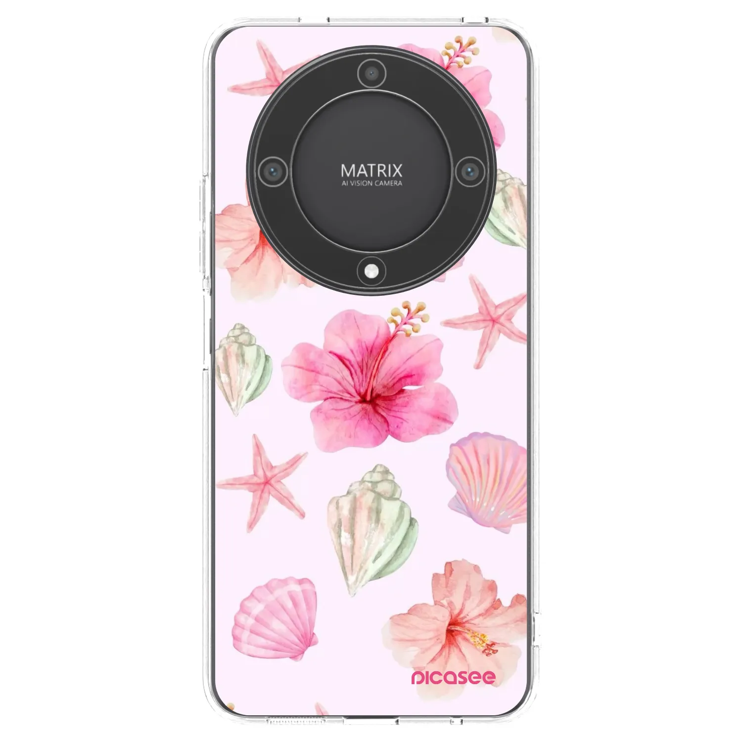 Picasee átlátszó szilikon tok az alábbi mobiltelefonokra Honor Magic5 Lite 5G - Blush Lagoon