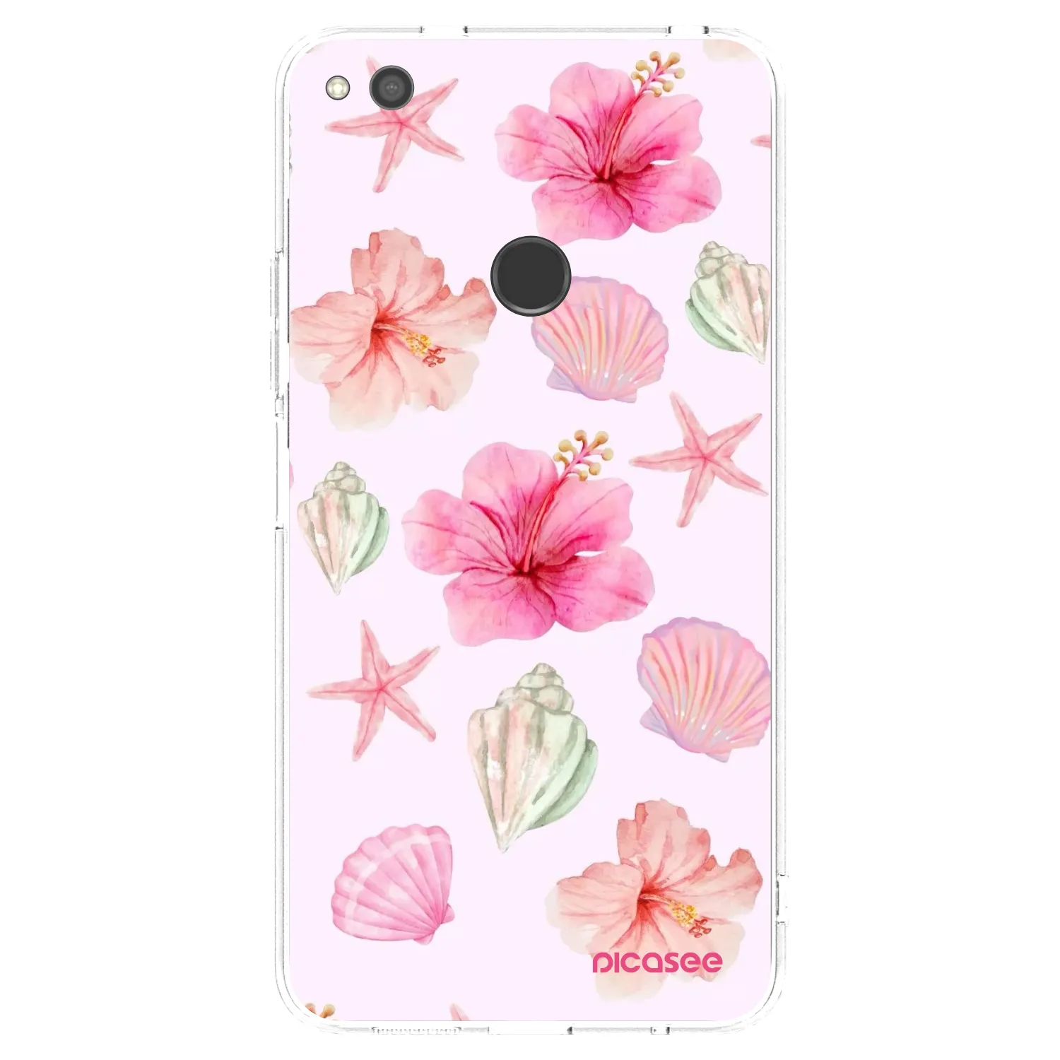 Picasee átlátszó szilikon tok az alábbi mobiltelefonokra Huawei P9 Lite 2017 - Blush Lagoon