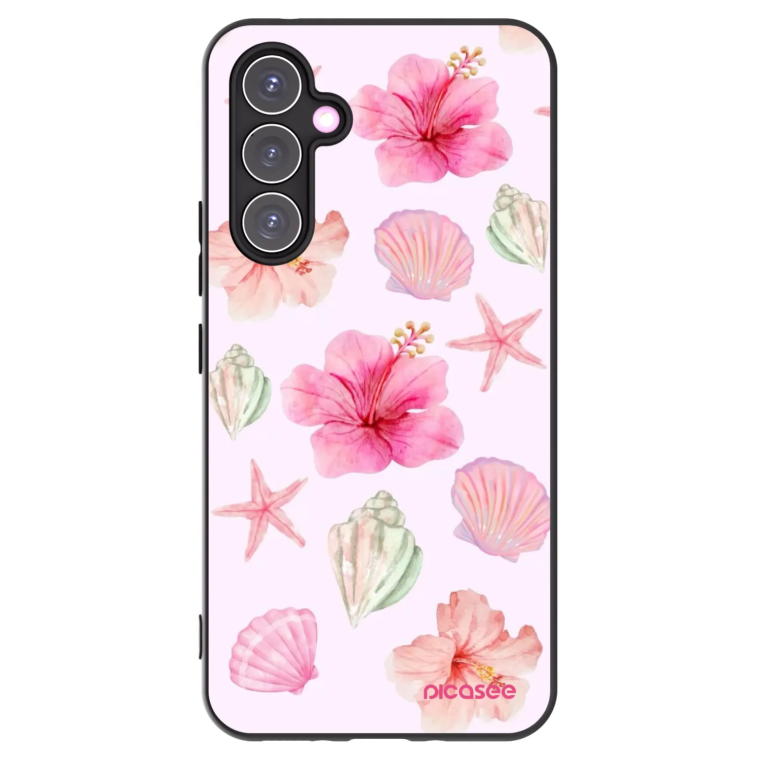 Picasee fekete szilikon tok az alábbi mobiltelefonokra Samsung Galaxy A54 5G A546B - Blush Lagoon