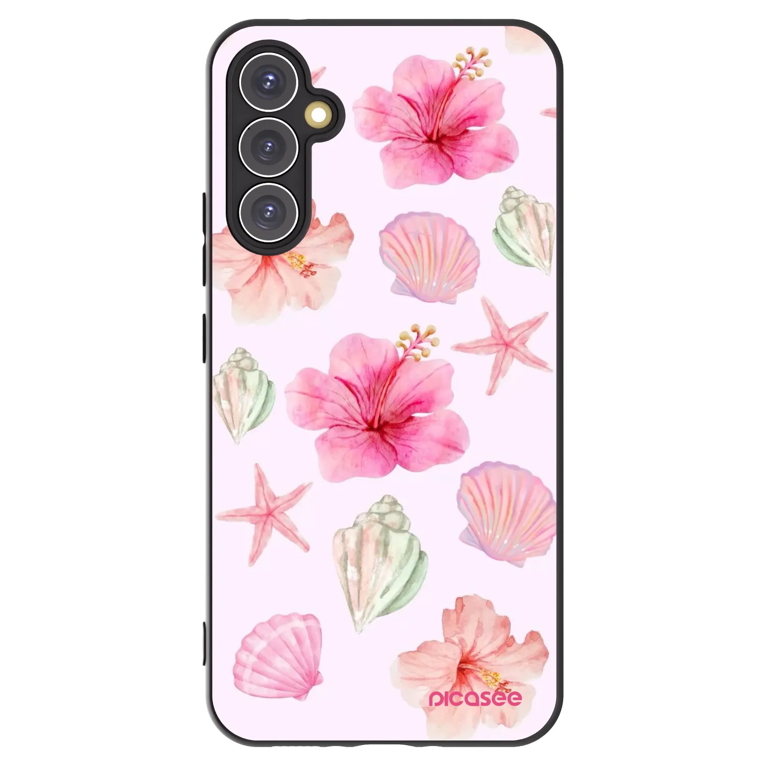 Picasee fekete szilikon tok az alábbi mobiltelefonokra Samsung Galaxy A34 5G A346B - Blush Lagoon