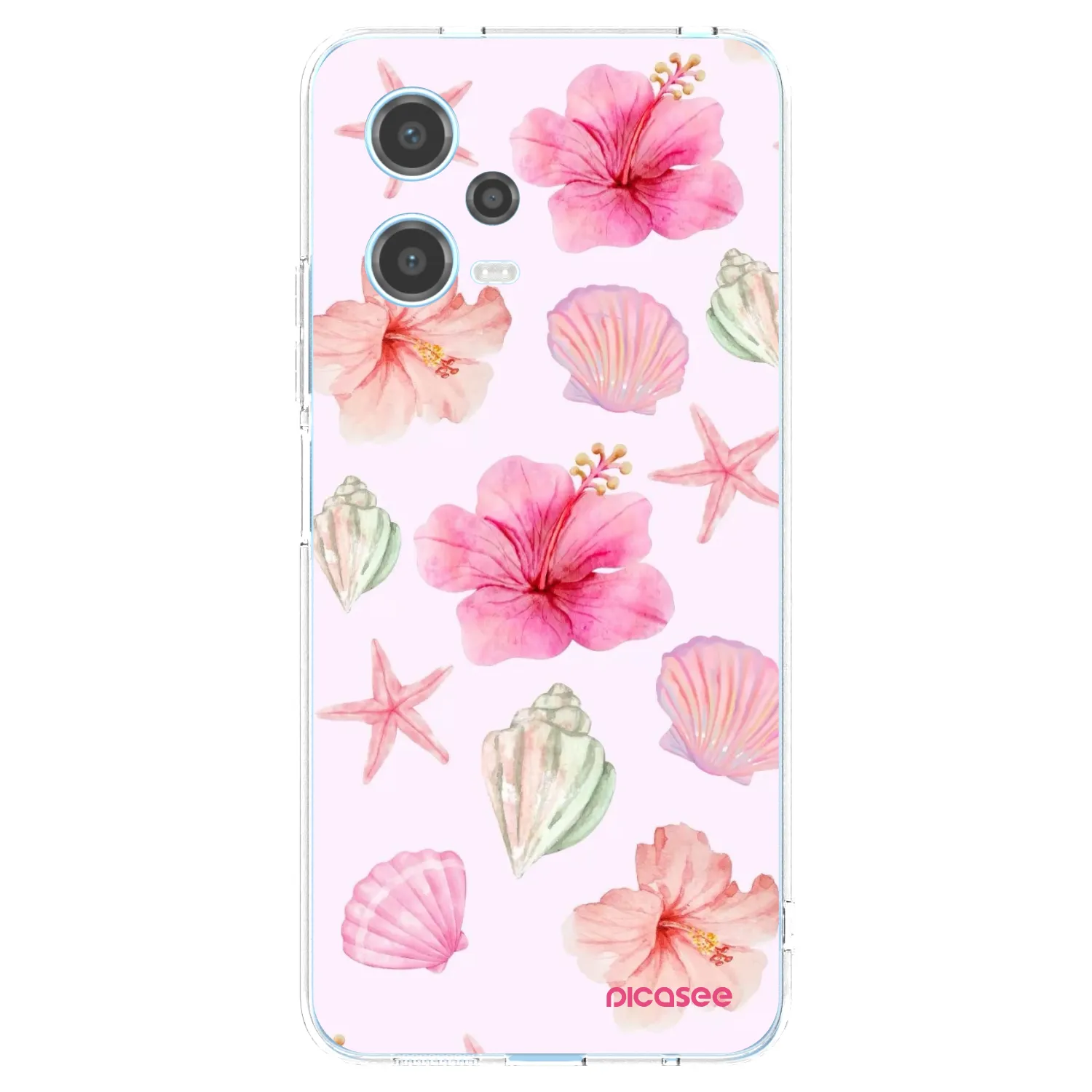 Picasee átlátszó szilikon tok az alábbi mobiltelefonokra Xiaomi Redmi Note 12 5G - Blush Lagoon