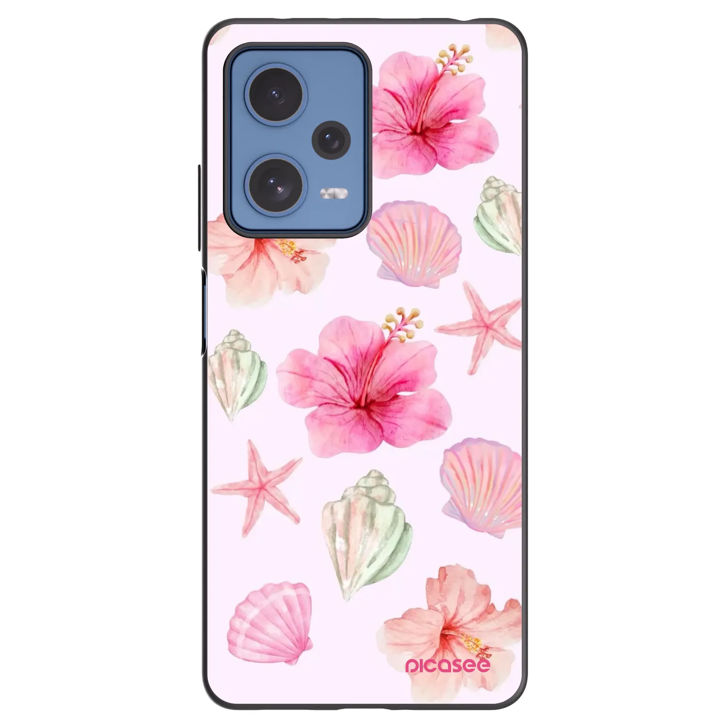 Picasee fekete szilikon tok az alábbi mobiltelefonokra Xiaomi Redmi Note 12 Pro 5G - Blush Lagoon