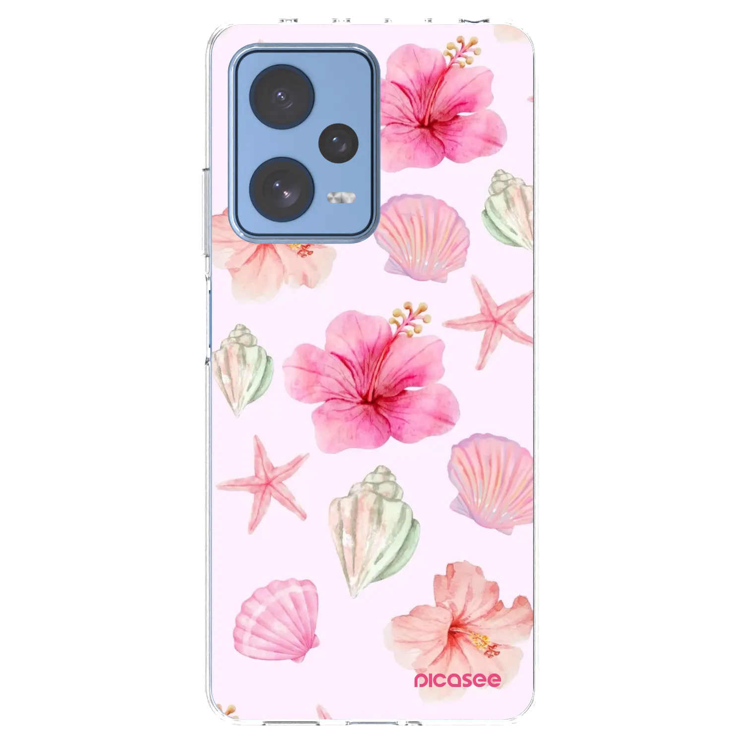 Picasee átlátszó szilikon tok az alábbi mobiltelefonokra Xiaomi Redmi Note 12 Pro 5G - Blush Lagoon