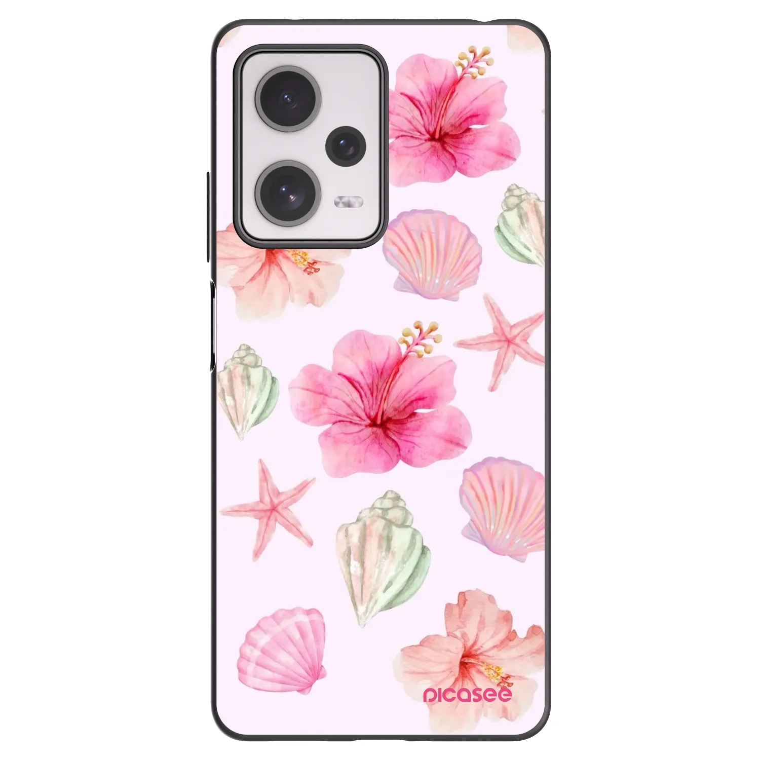 Picasee fekete szilikon tok az alábbi mobiltelefonokra Xiaomi Redmi Note 12 Pro+ 5G - Blush Lagoon