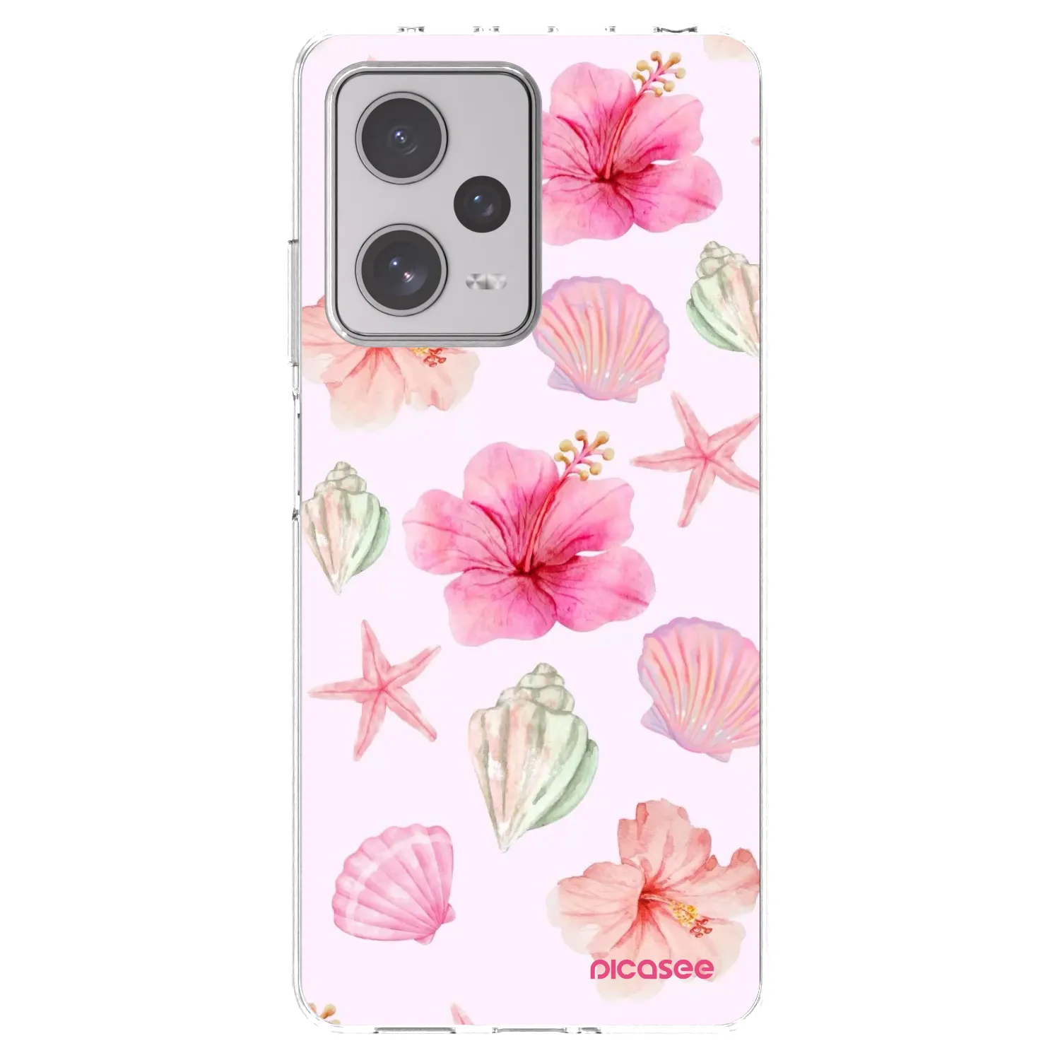 Picasee átlátszó szilikon tok az alábbi mobiltelefonokra Xiaomi Redmi Note 12 Pro+ 5G - Blush Lagoon
