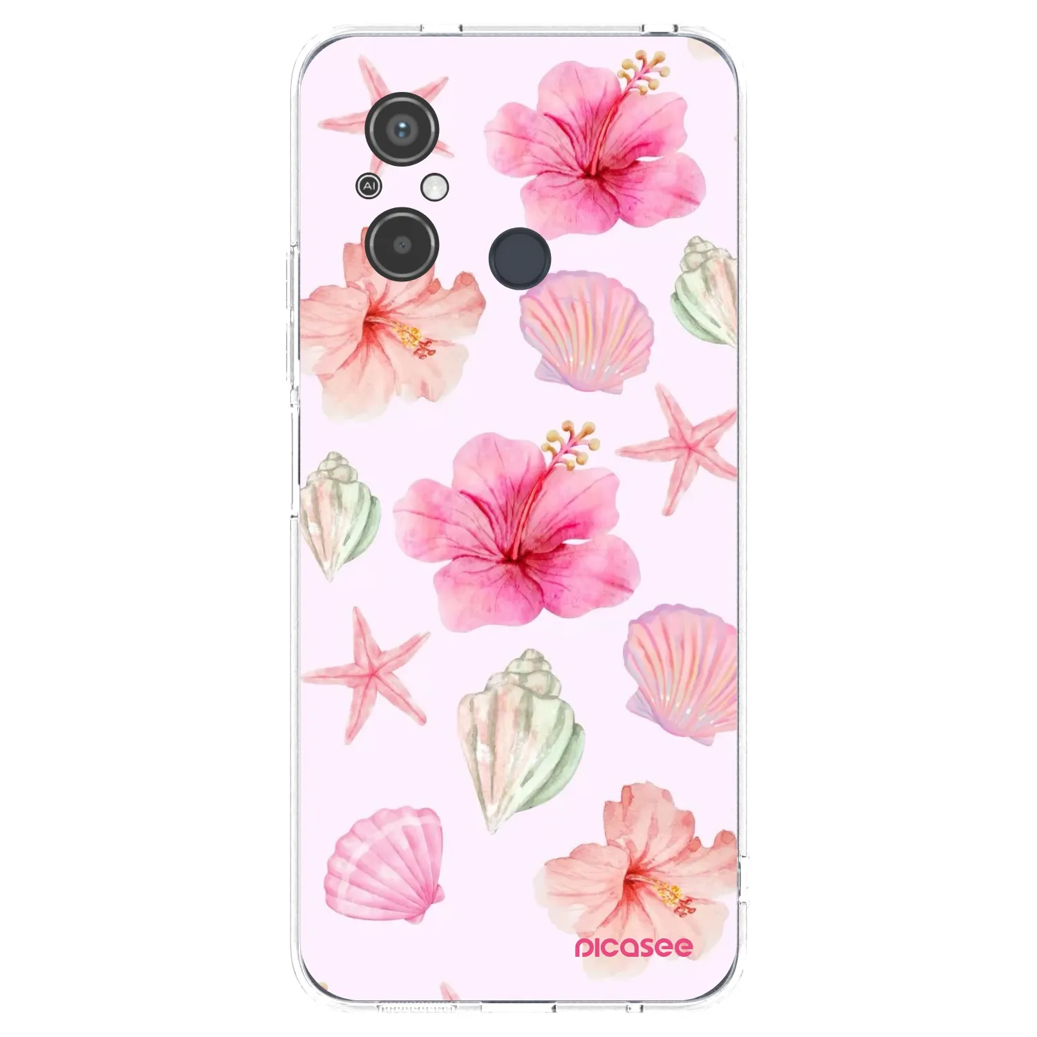 Picasee átlátszó szilikon tok az alábbi mobiltelefonokra Xiaomi Redmi 12C - Blush Lagoon