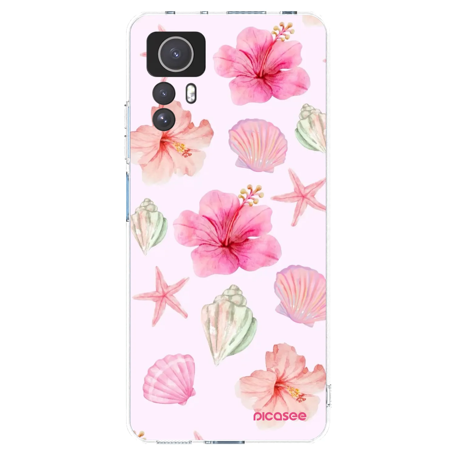 Picasee átlátszó szilikon tok az alábbi mobiltelefonokra Xiaomi Redmi Note 12S - Blush Lagoon