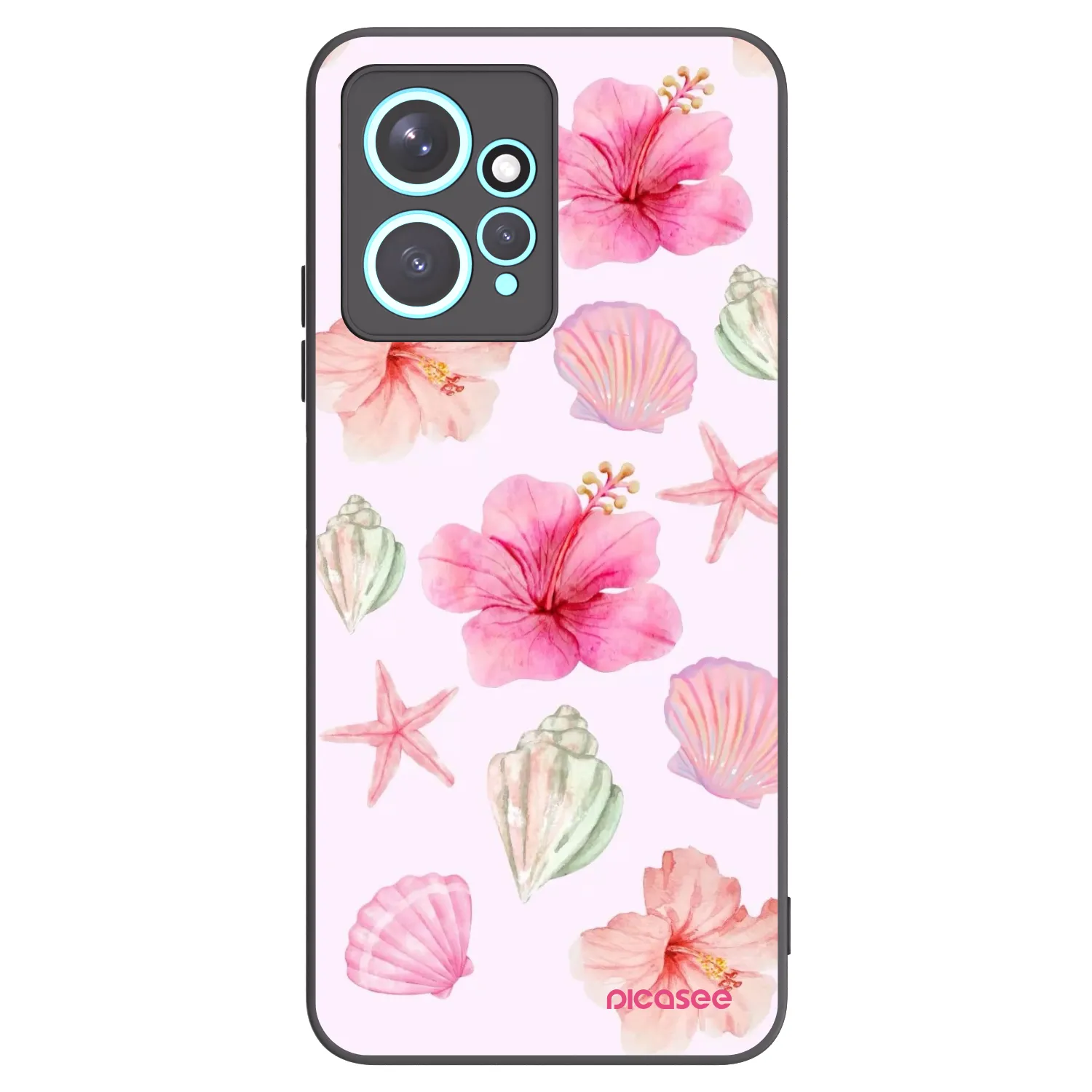 Picasee fekete szilikon tok az alábbi mobiltelefonokra Xiaomi Redmi Note 12 4G - Blush Lagoon