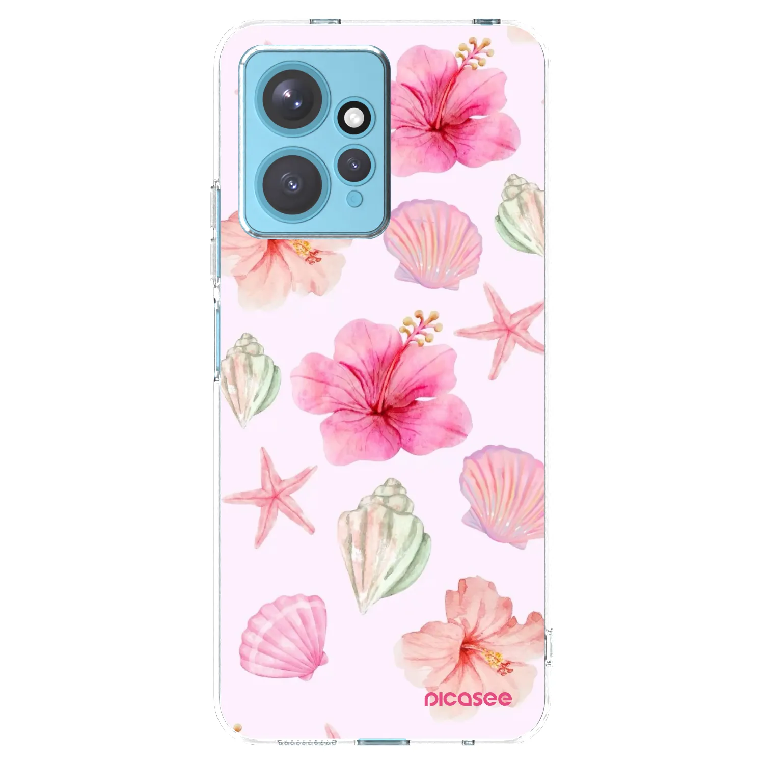 Picasee átlátszó szilikon tok az alábbi mobiltelefonokra Xiaomi Redmi Note 12 4G - Blush Lagoon
