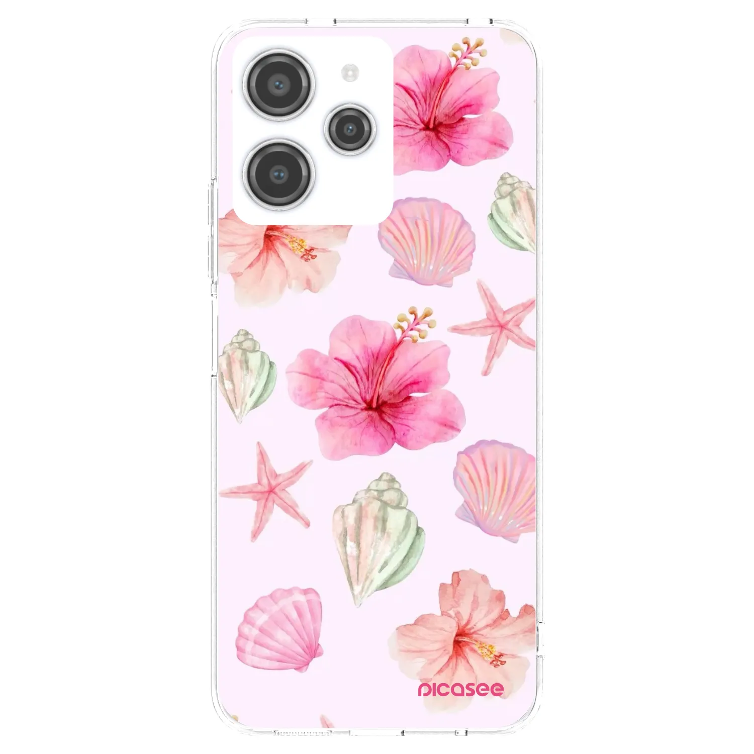 Picasee átlátszó szilikon tok az alábbi mobiltelefonokra Xiaomi Redmi 12 4G - Blush Lagoon