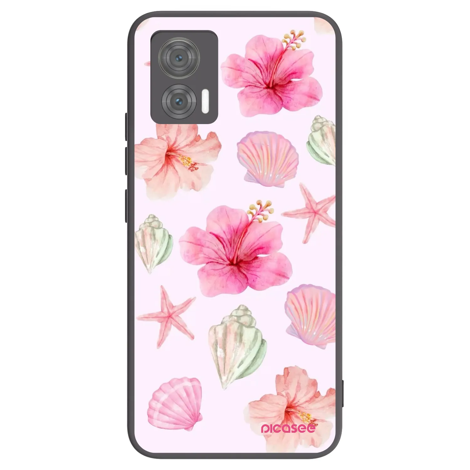 Picasee fekete szilikon tok az alábbi mobiltelefonokra Motorola Edge 30 Neo - Blush Lagoon