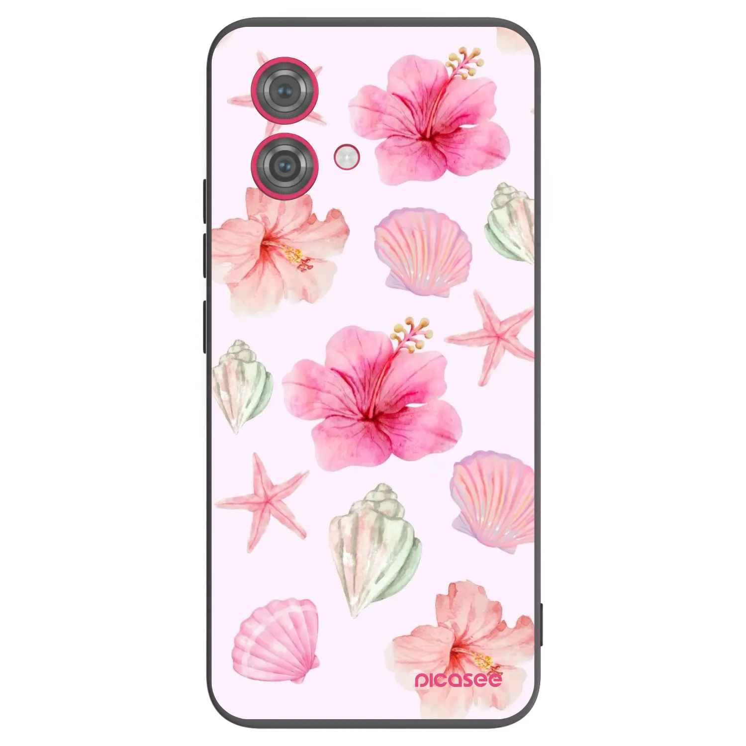 Picasee fekete szilikon tok az alábbi mobiltelefonokra Motorola Moto G84 5G - Blush Lagoon
