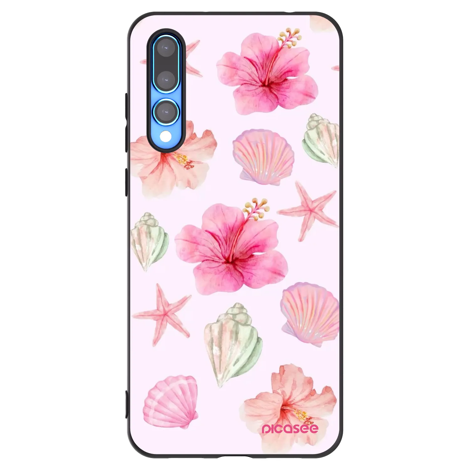 Picasee fekete szilikon tok az alábbi mobiltelefonokra Huawei P20 Pro - Blush Lagoon