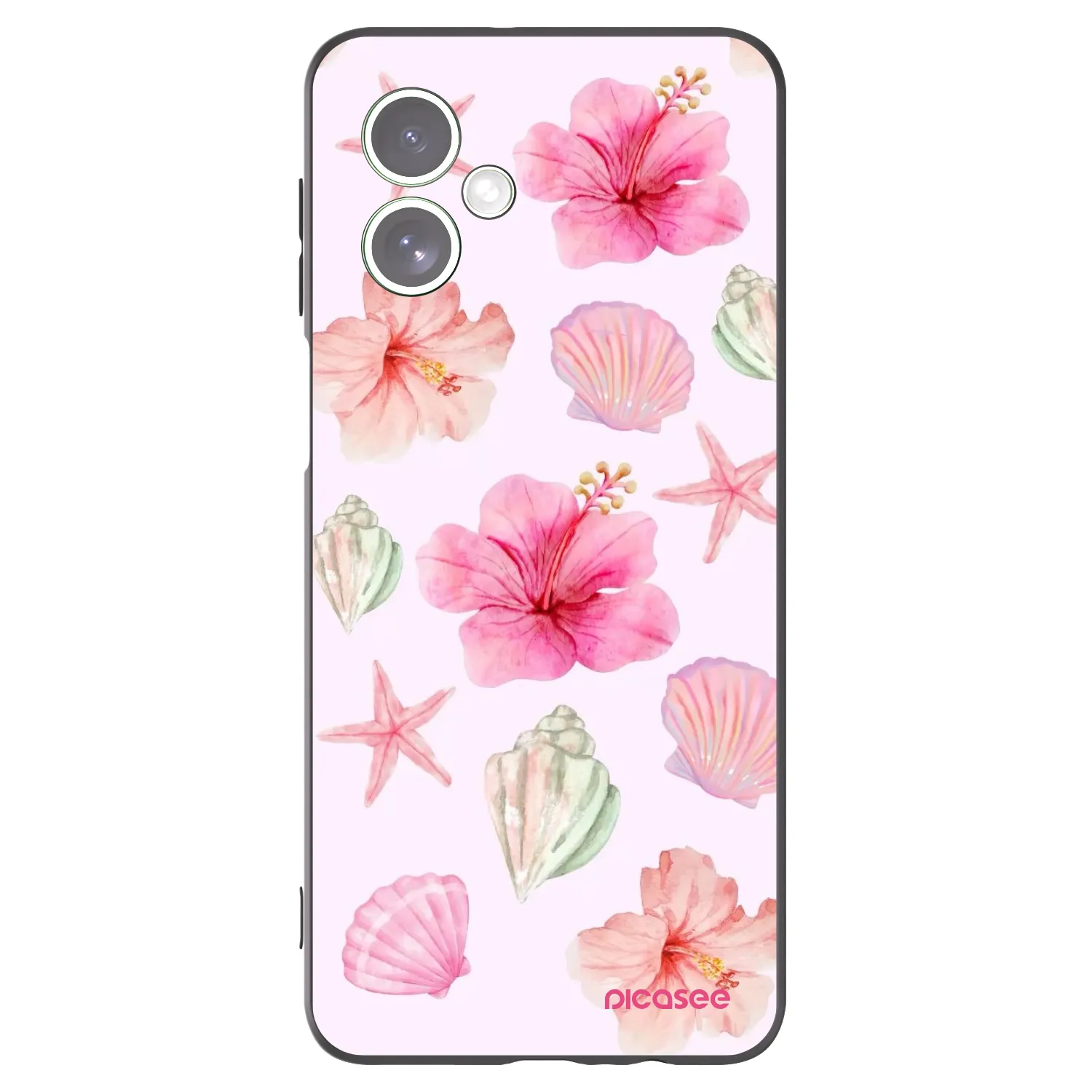 Picasee fekete szilikon tok az alábbi mobiltelefonokra Motorola Moto G54 5G - Blush Lagoon