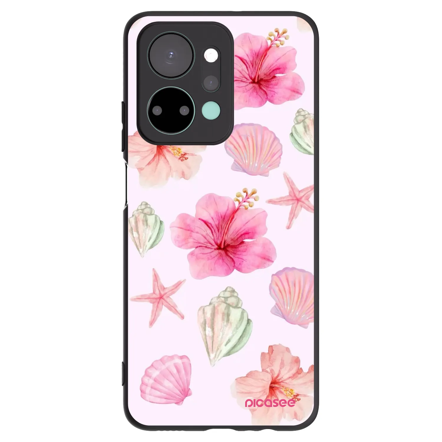 Picasee fekete szilikon tok az alábbi mobiltelefonokra Honor X7a - Blush Lagoon