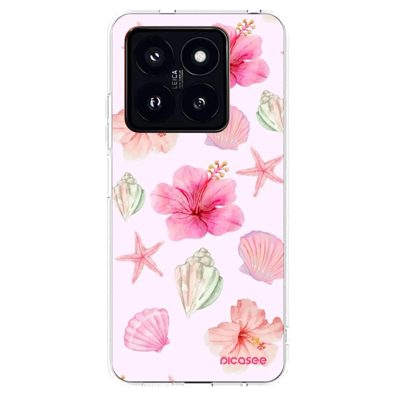 Picasee átlátszó szilikon tok az alábbi mobiltelefonokra Xiaomi 14 Pro - Blush Lagoon