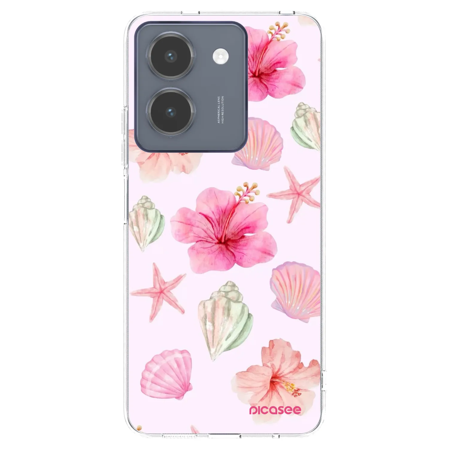 Picasee átlátszó szilikon tok az alábbi mobiltelefonokra Vivo Y36 4G - Blush Lagoon