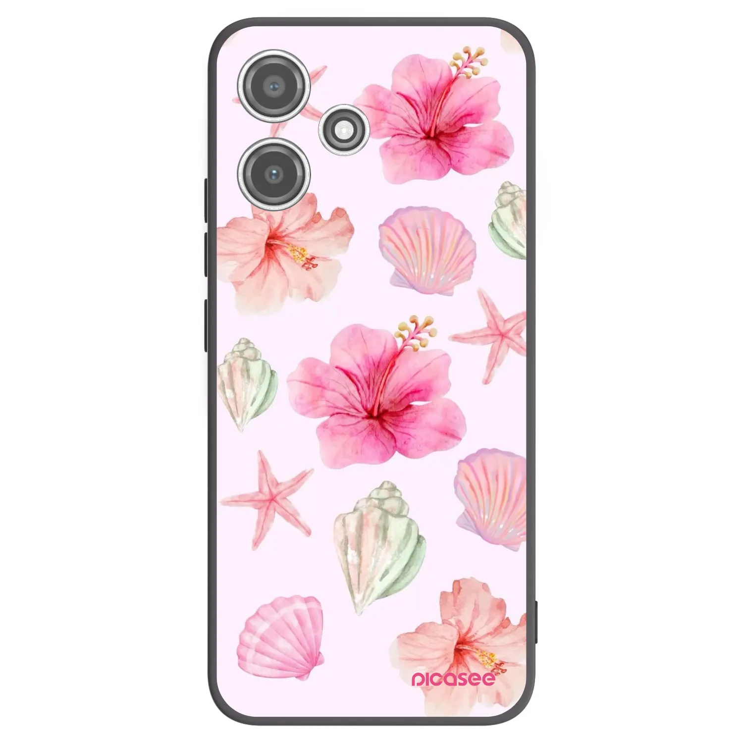 Picasee fekete szilikon tok az alábbi mobiltelefonokra Xiaomi Redmi 12 5G - Blush Lagoon