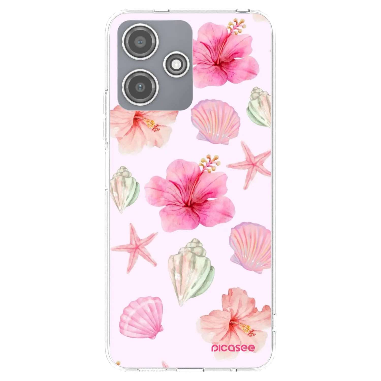 Picasee átlátszó szilikon tok az alábbi mobiltelefonokra Xiaomi Redmi 12 5G - Blush Lagoon