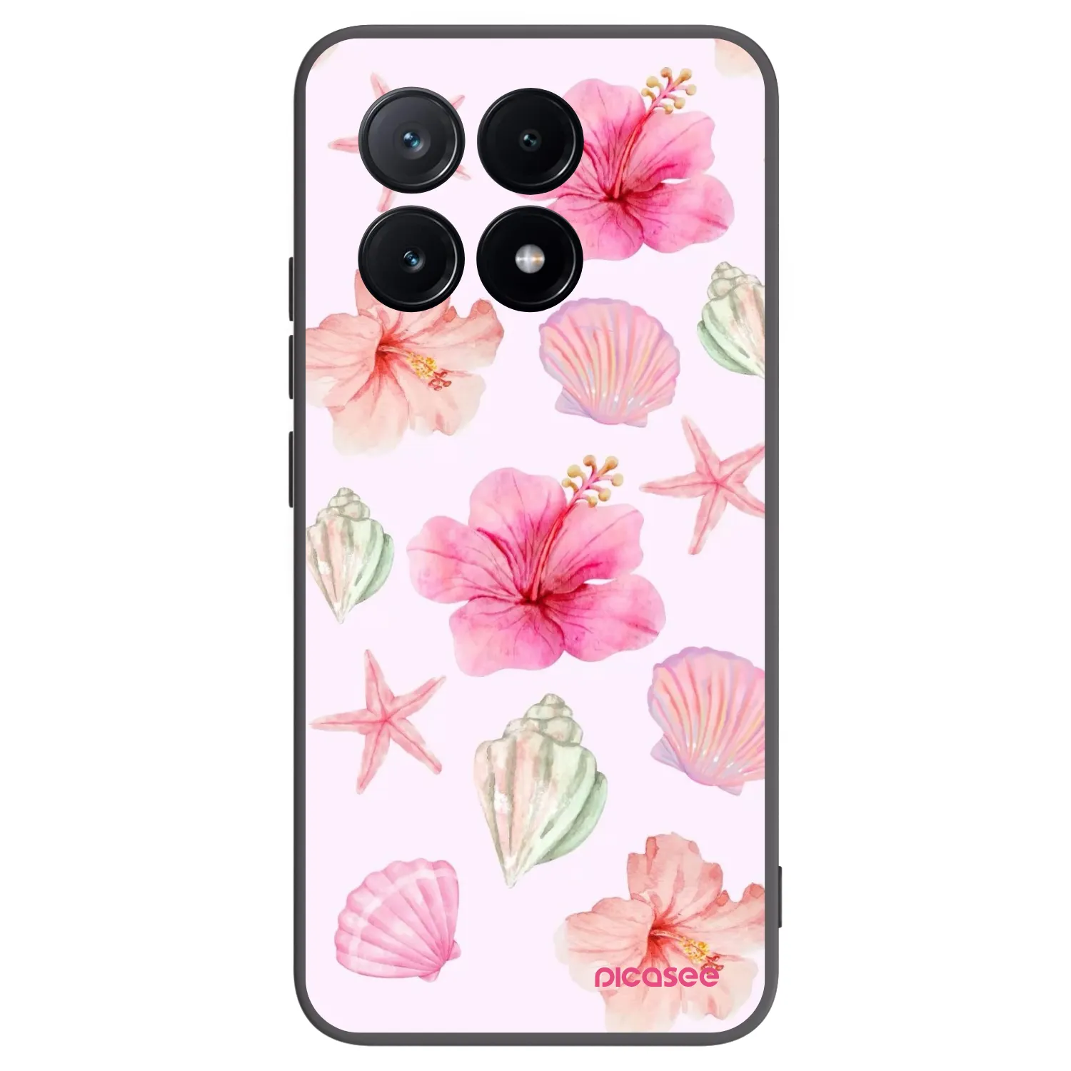 Picasee fekete szilikon tok az alábbi mobiltelefonokra Xiaomi Poco X6 Pro - Blush Lagoon