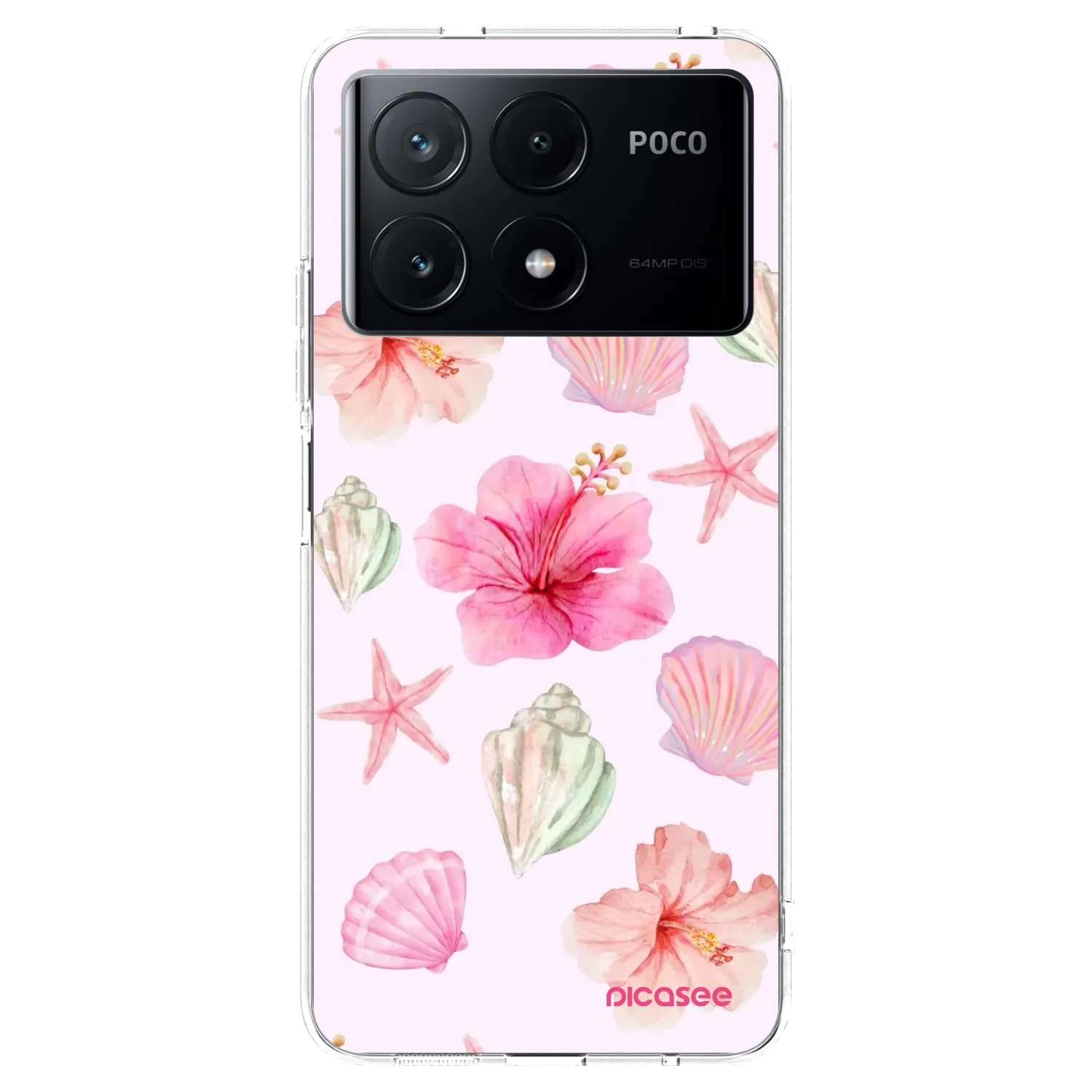 Picasee átlátszó szilikon tok az alábbi mobiltelefonokra Xiaomi Poco X6 Pro - Blush Lagoon