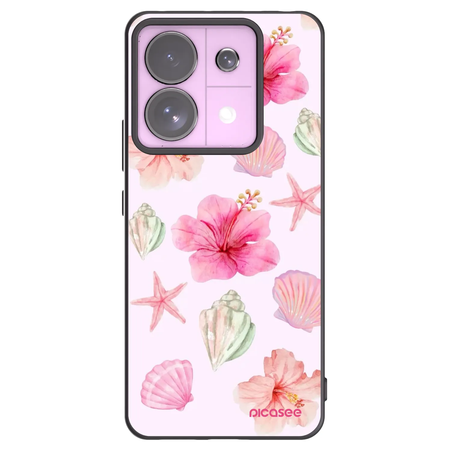 Picasee fekete szilikon tok az alábbi mobiltelefonokra Xiaomi Redmi Note 13 Pro 5G - Blush Lagoon