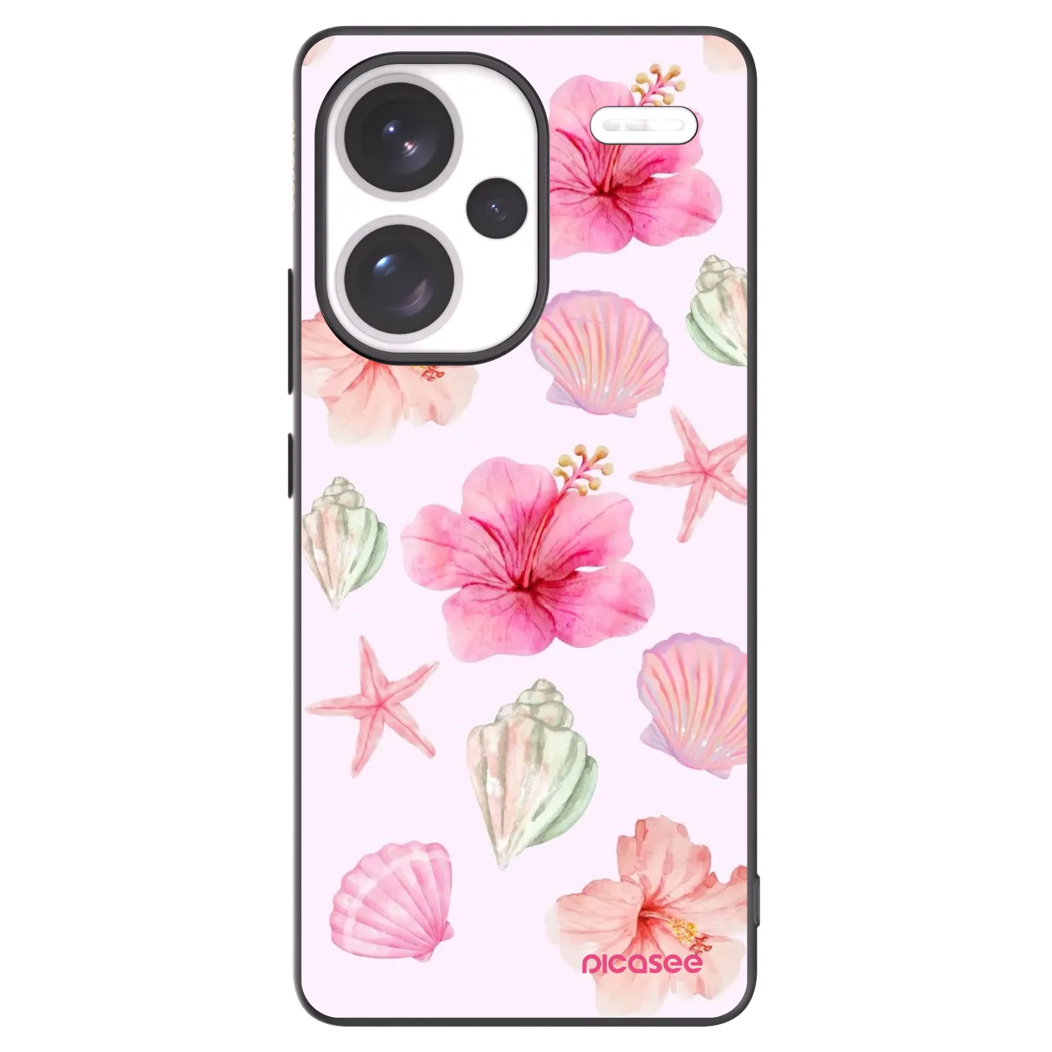 Picasee fekete szilikon tok az alábbi mobiltelefonokra Xiaomi Redmi Note 13 Pro+ 5G - Blush Lagoon