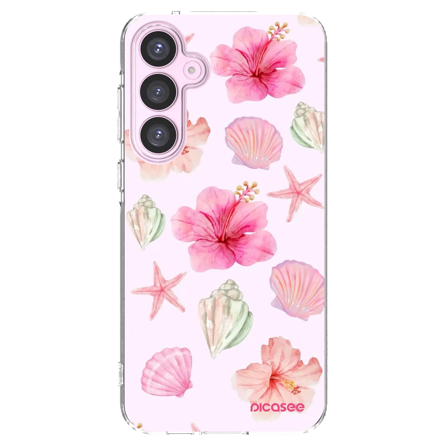 Picasee átlátszó szilikon tok az alábbi mobiltelefonokra Samsung Galaxy A55 5G A556B - Blush Lagoon