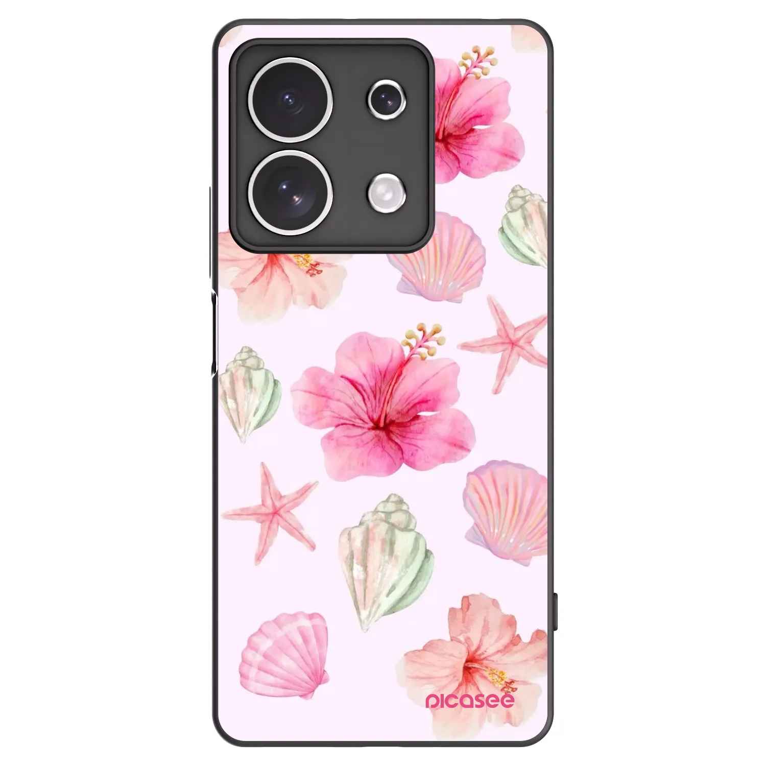 Picasee fekete szilikon tok az alábbi mobiltelefonokra Xiaomi Redmi Note 13 4G - Blush Lagoon