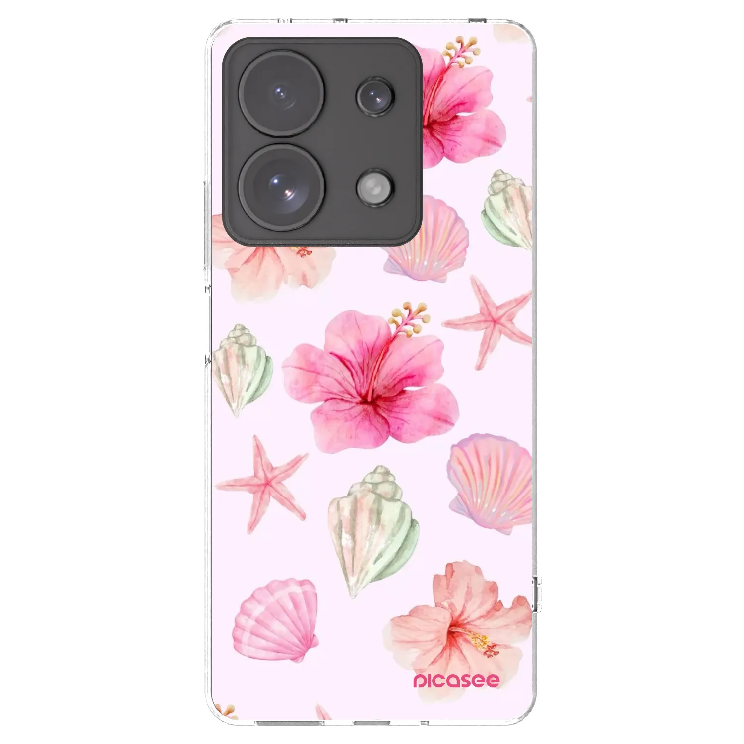 Picasee átlátszó szilikon tok az alábbi mobiltelefonokra Xiaomi Redmi Note 13 Pro 4G - Blush Lagoon