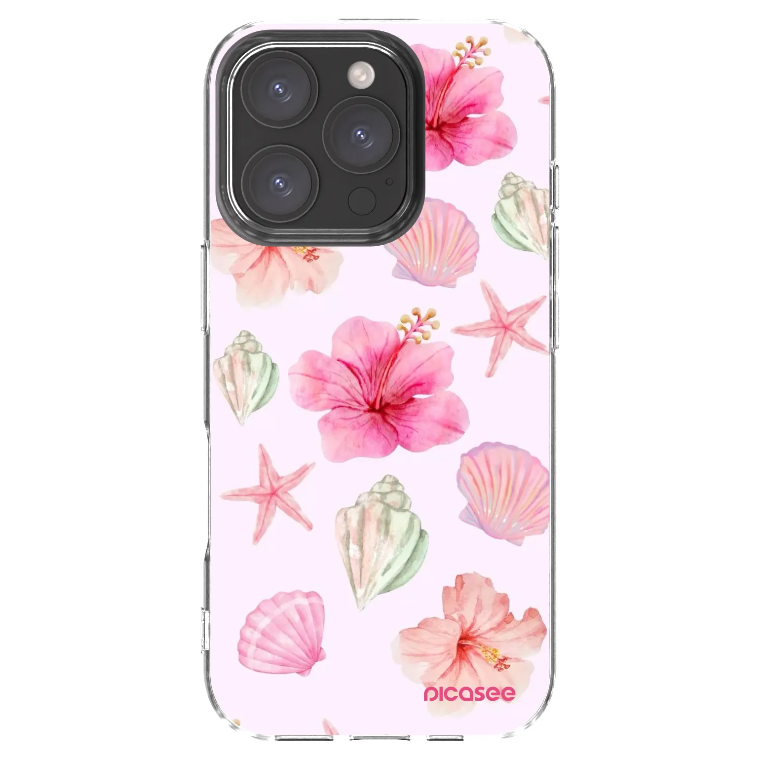 Picasee átlátszó szilikon tok az alábbi mobiltelefonokra Apple iPhone 16 Pro - Blush Lagoon
