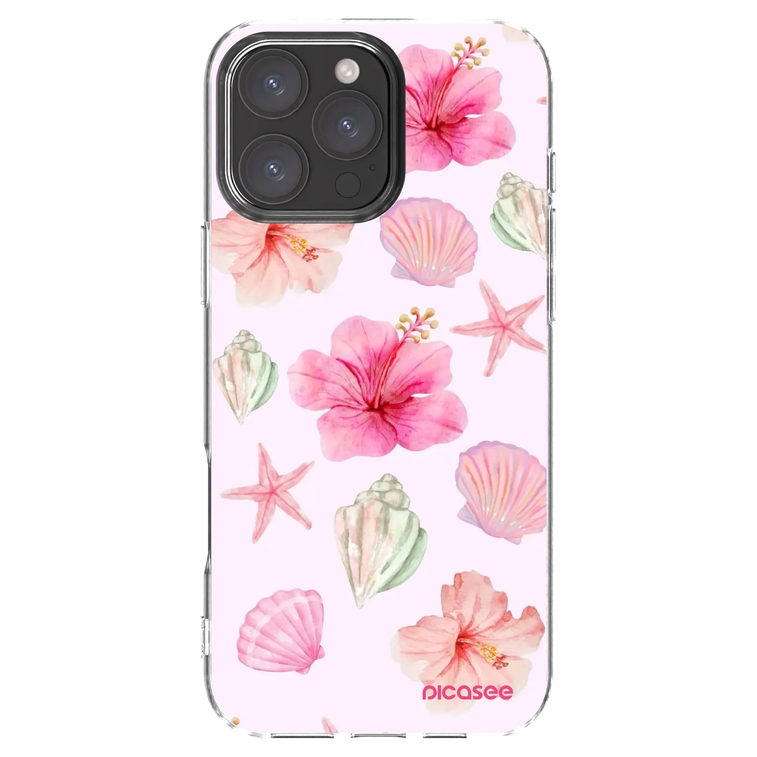 Picasee átlátszó szilikon tok az alábbi mobiltelefonokra Apple iPhone 16 Pro Max - Blush Lagoon