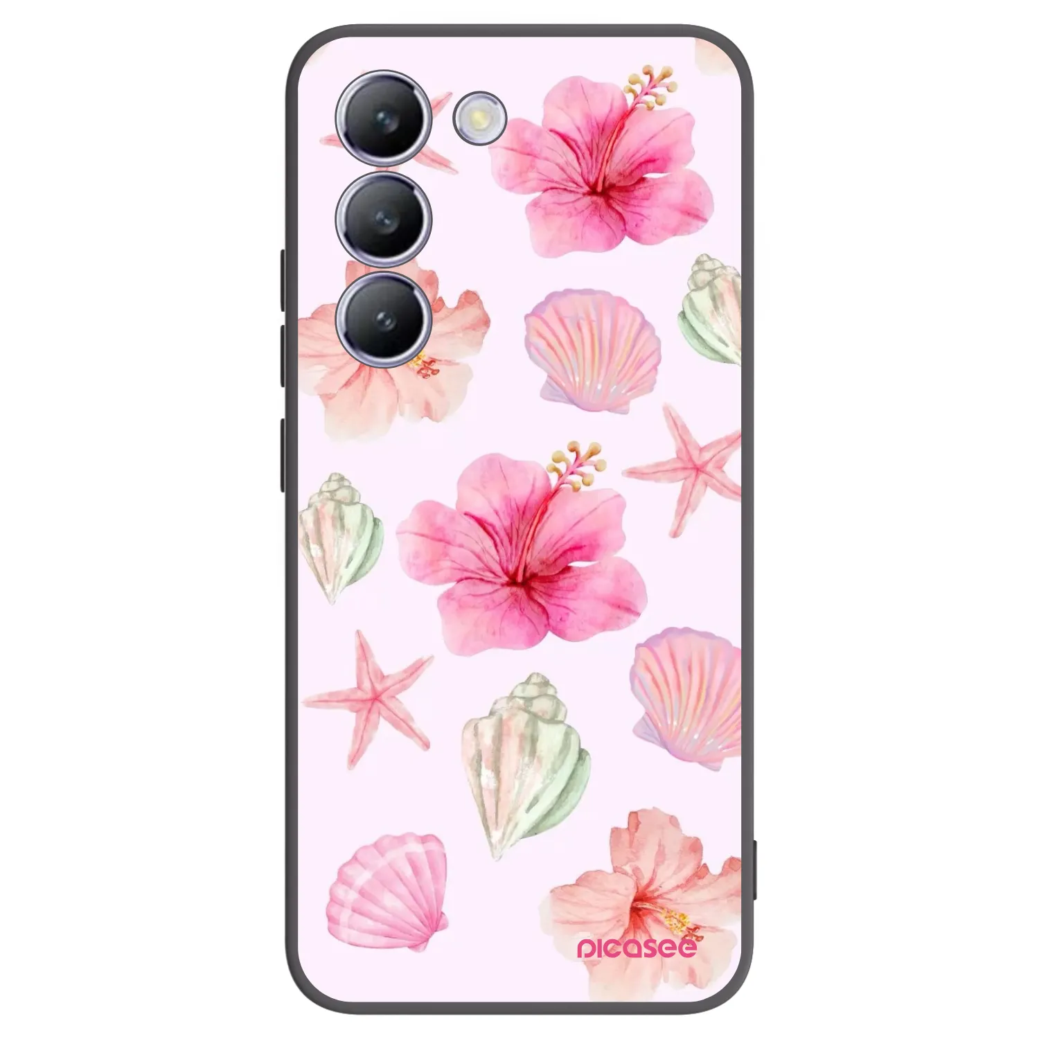 Picasee fekete szilikon tok az alábbi mobiltelefonokra Vivo V40 SE 5G - Blush Lagoon