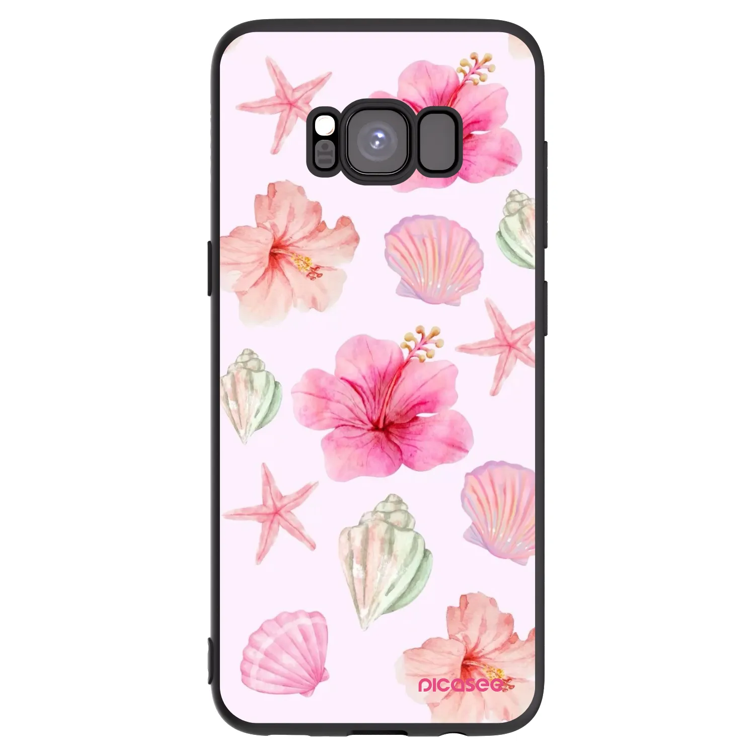 Picasee fekete szilikon tok az alábbi mobiltelefonokra Samsung Galaxy S8 G950F - Blush Lagoon