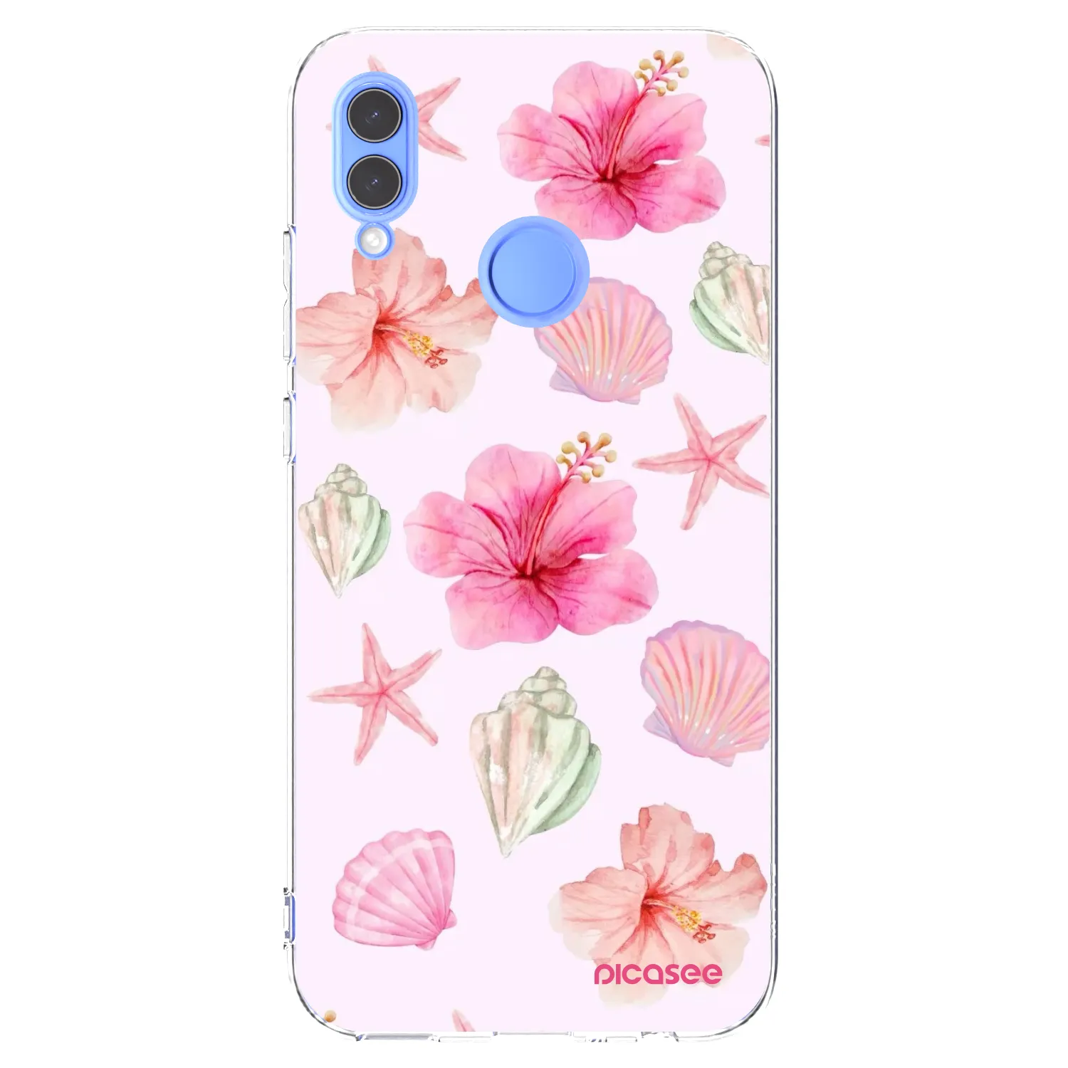 Picasee átlátszó szilikon tok az alábbi mobiltelefonokra Honor 10 Lite - Blush Lagoon