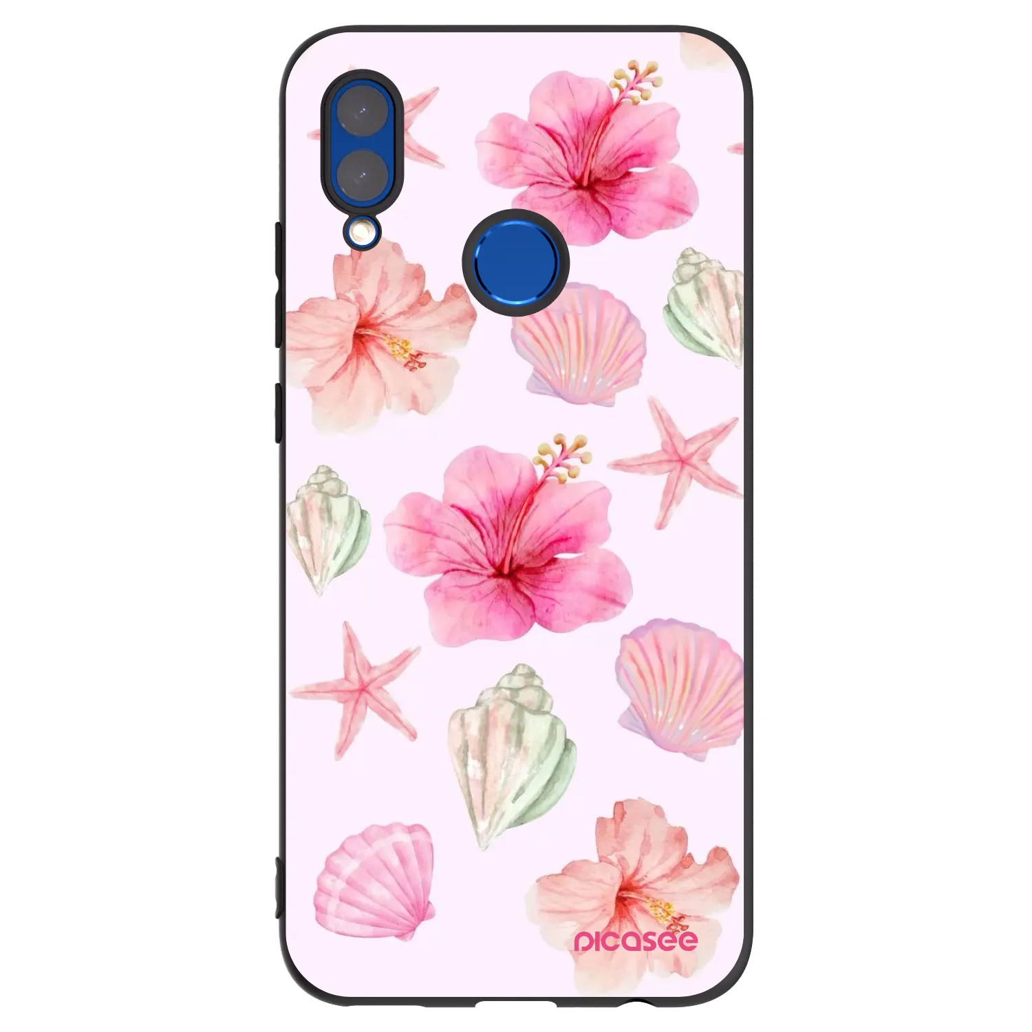 Picasee fekete szilikon tok az alábbi mobiltelefonokra Honor 10 Lite - Blush Lagoon