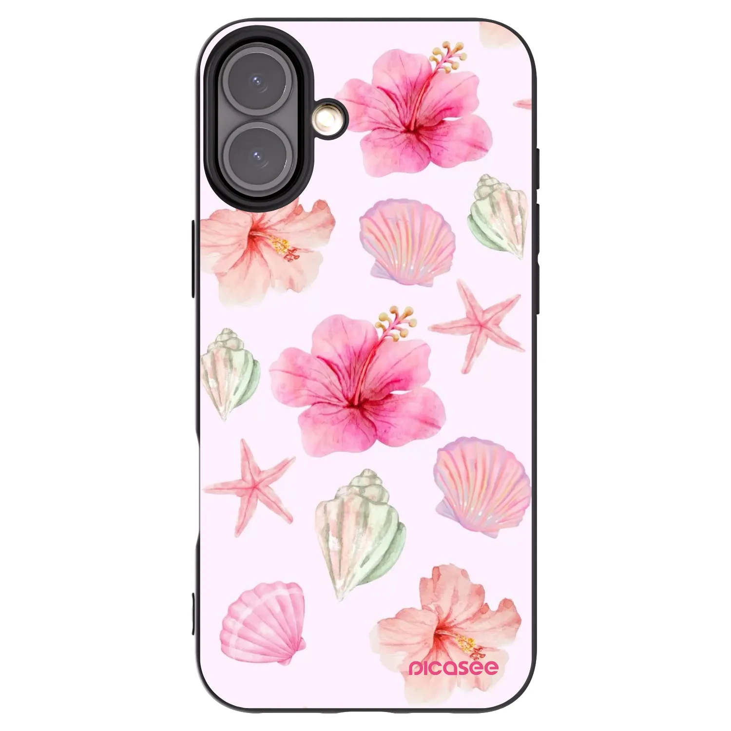 Picasee fekete szilikon tok az alábbi mobiltelefonokra Apple iPhone 16 Plus - Blush Lagoon