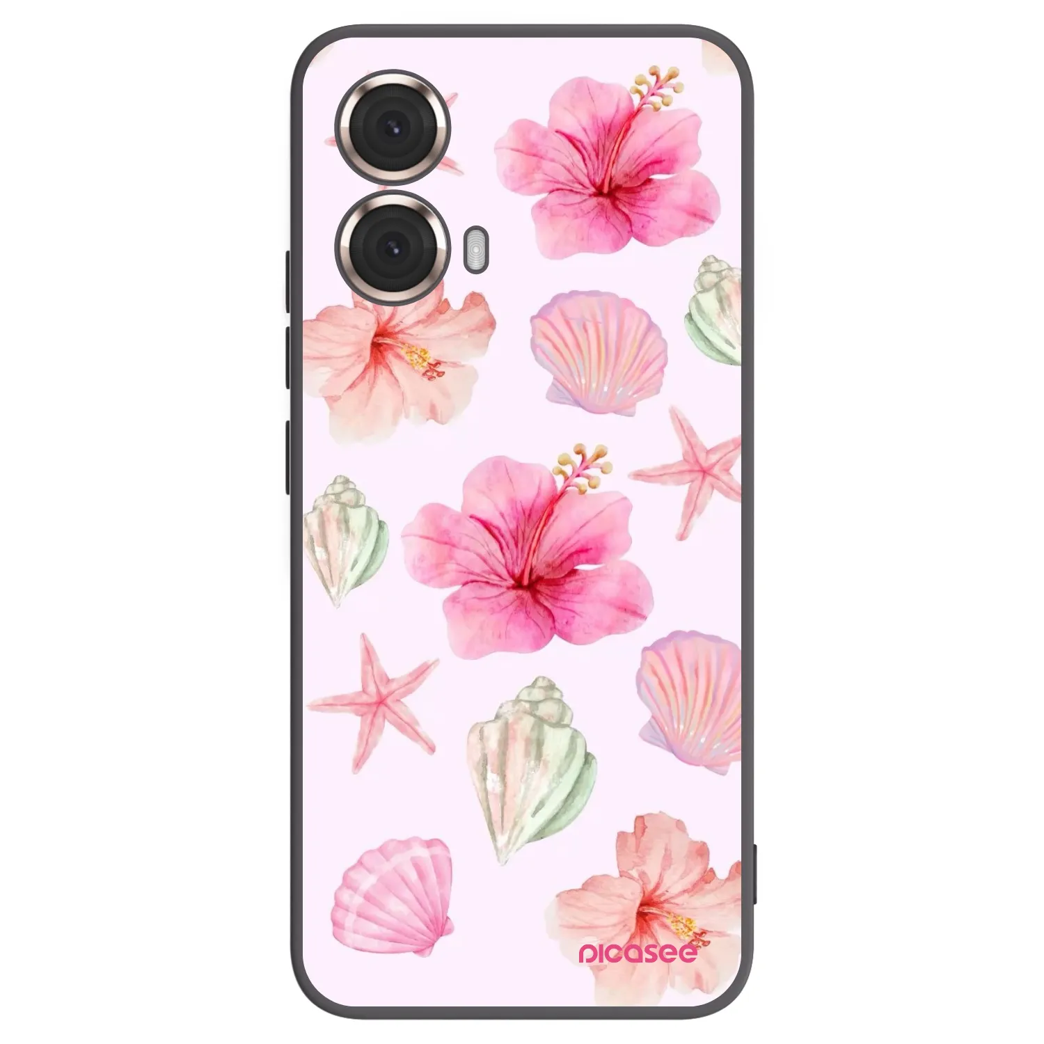 Picasee fekete szilikon tok az alábbi mobiltelefonokra Motorola Moto G85 - Blush Lagoon