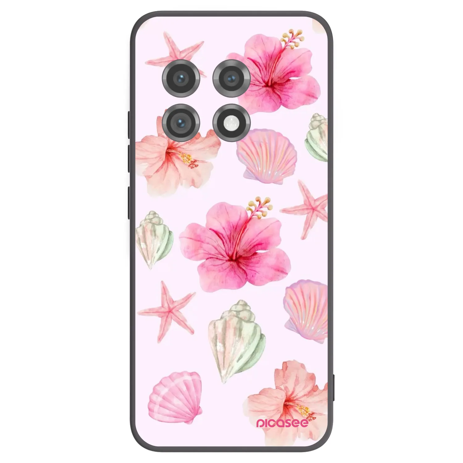 Picasee fekete szilikon tok az alábbi mobiltelefonokra OnePlus 11 5G - Blush Lagoon