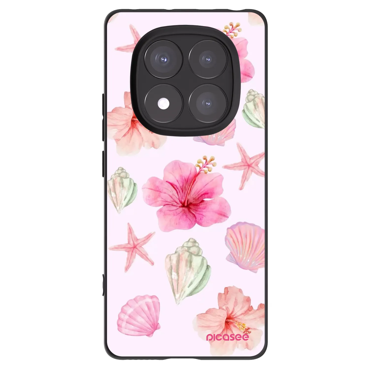 Picasee fekete szilikon tok az alábbi mobiltelefonokra Xiaomi Redmi Note 14 Pro 5G - Blush Lagoon