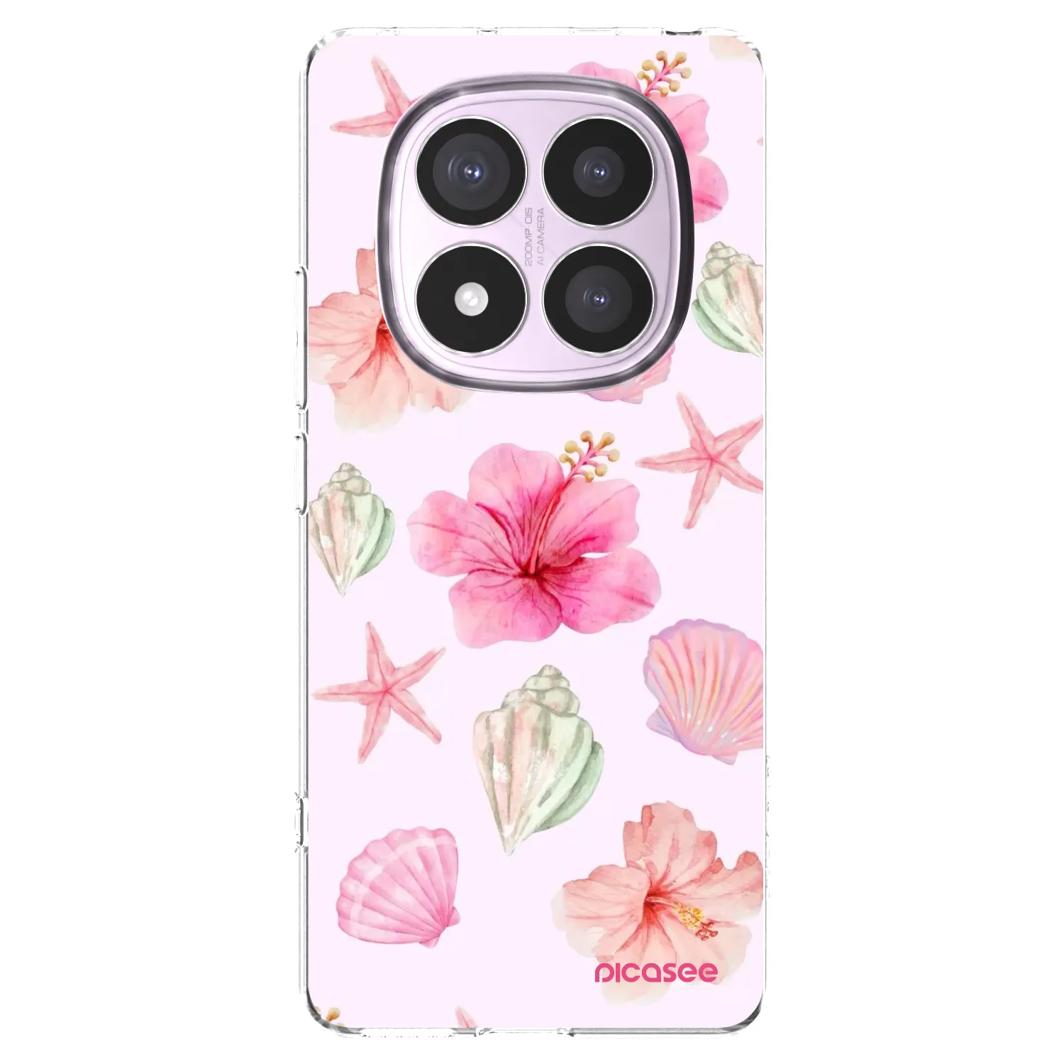 Picasee átlátszó szilikon tok az alábbi mobiltelefonokra Xiaomi Redmi Note 14 Pro 5G - Blush Lagoon